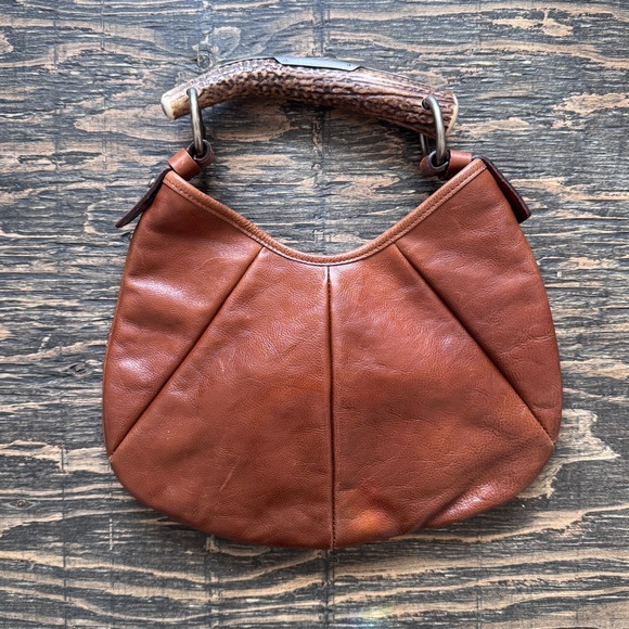 Yves Saint Laurent Handbags - Yves Saint Laurent Tan Leather Mombasa Mini Bag